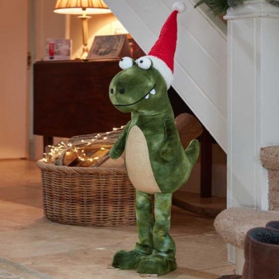Green Festive Dino - XL 